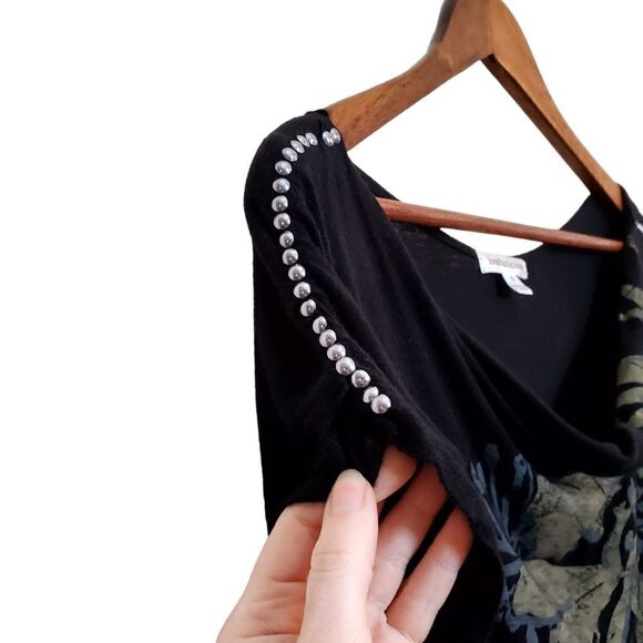 JohnPaulRichard Floral Semi-Sheer Rayon Mini Dress Size Small - Picture 4 of 15